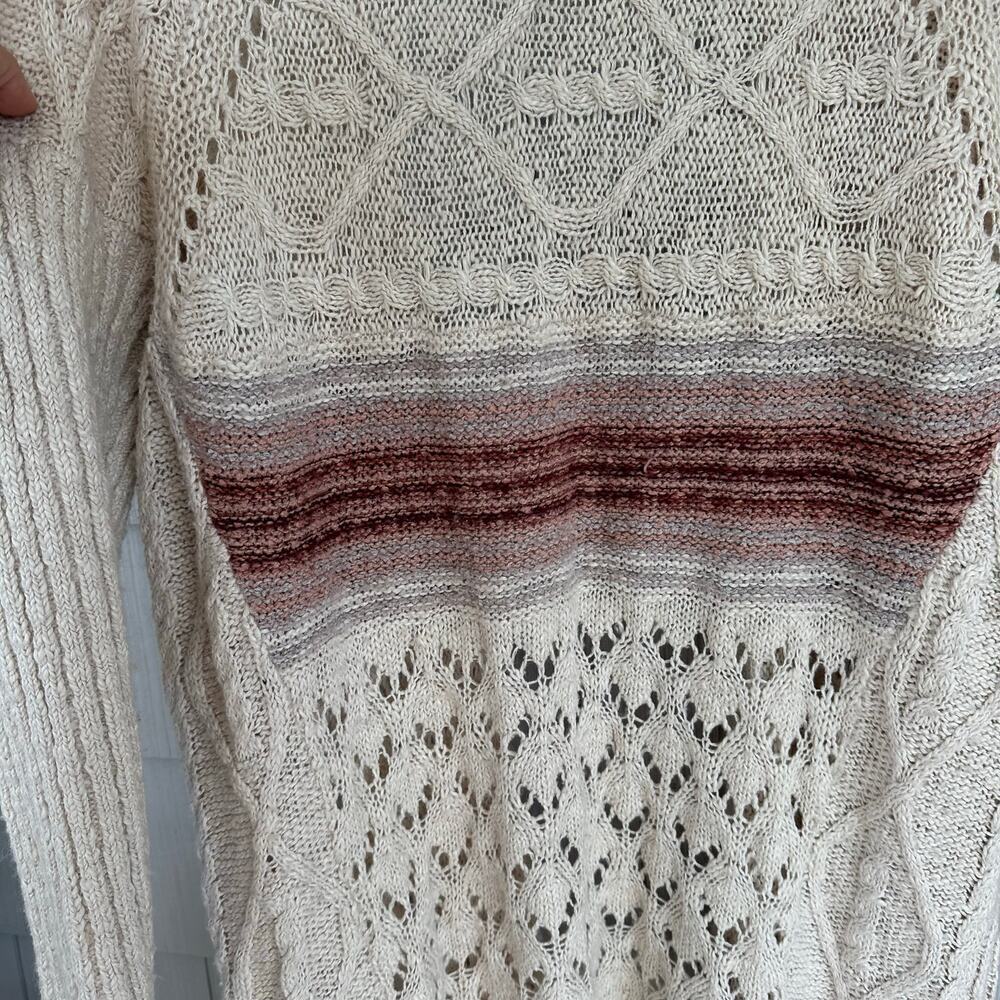 Pilcro Cable Knit Open Cardigan, Size XS/S - Picture 6 of 10